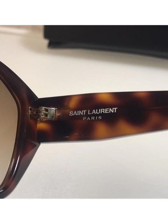 ?- New SAINT LAURENT SLM8 Cat Eye HAVANA Brown Frame/Grey Lenses Sunglasses main image 10